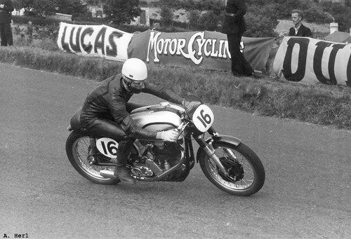Norton manx 350cc john hartle - 350cc,