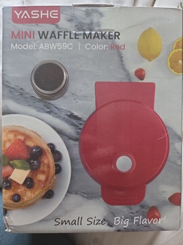 Compact red mini waffle - mini,