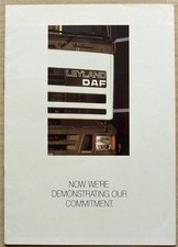 LEYLAND DAF Trucks DEMONSTRATING OUR COMMITMENT Publicity Brochure c1988