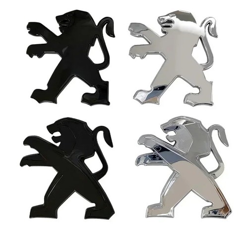 Peugeot car front emblem metal - front,