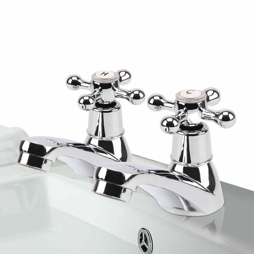Twin taps set hot and - 2x,