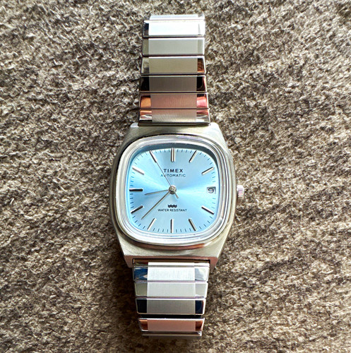 Timex automatic 38mm blue - 38mm, dial