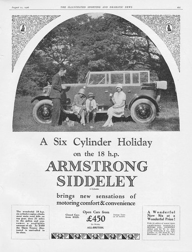 Armstrong siddeley motor cars - siddeley,