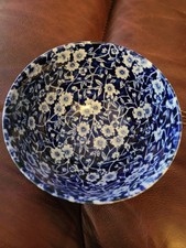 Vintage Burleigh Blue Calico