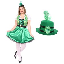 LADIES IRISH DRESS + MINI HAT