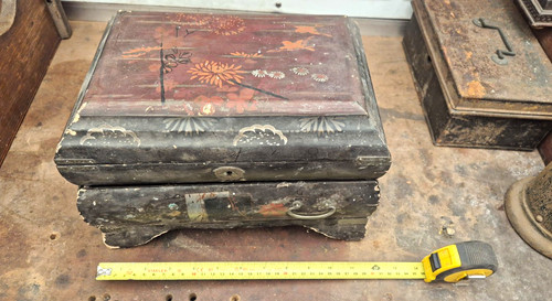 Antique japanese meiji lacquer - japanese,
