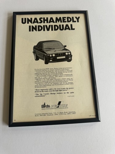 Framed hartge e30 bmw 7 - e30,