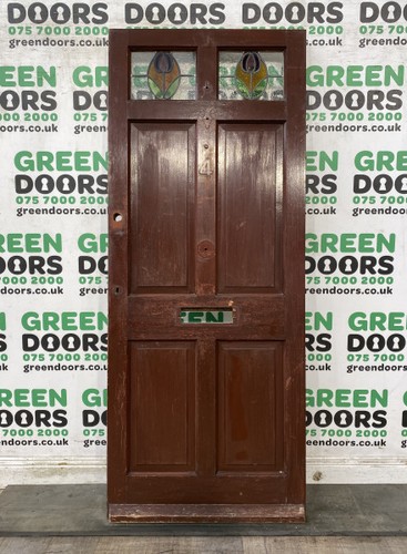 Georgian panel door - panel, stained