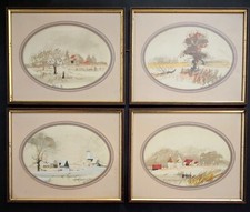 Lovely Set Of Four Framed Ltd
