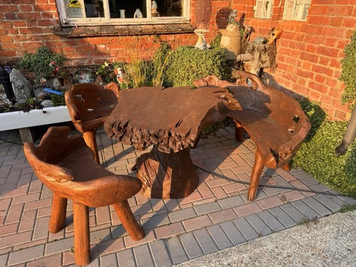 Teak tree root - garden, table