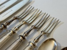 Vintage Mappin & Webb Silver Plated Cutlery Princes Plate - 14 Pieces