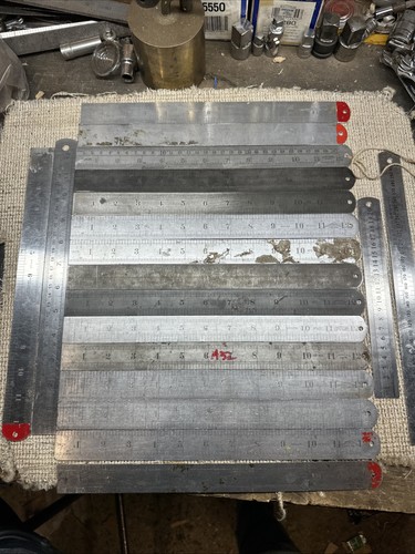 Vintage steel rule - vintage,