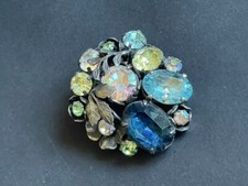 Vtg Ornate Jewelcraft Blue