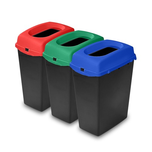 Recycling bins kitchen set - recycling,