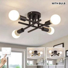 Modern Ceiling Light LED Bedroom Lamp Vintage Pendant Sputnik Chandelier Fixture