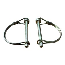 2x 6mm Locking Lynch Pins – D Clip Retaining Linch Pins for Trailer Horsebox