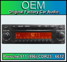 Porsche 911 (996) CDR23 Becker BE 6612 CD player Decoded Plug & Play, stereo