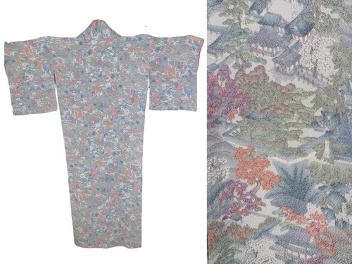 Vintage japanese silk - silk, kimono
