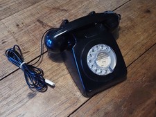 Black rotary telephone GPO