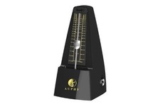 AUPHY Mechanical Metronome with Accent Bell, Classic Shape, Accurate Beat, BLACK
