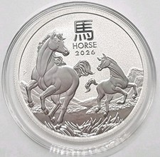 2026 King Charles III Australia Horse 1/2 Oz 9999 Fine Silver 50 Cents Coin