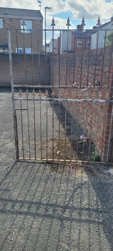 Vintage iron gates driveway - gates,