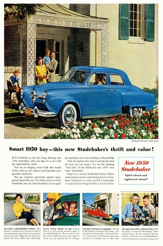 1950 studebaker car ad - 🚗✨,