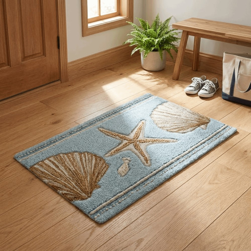 1pc ocean print entrance - 1pc, rug