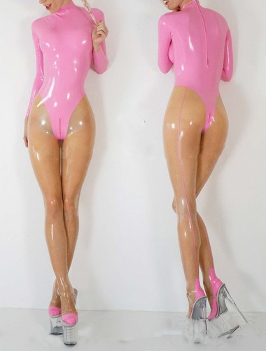 Pink transparent latex - pink,
