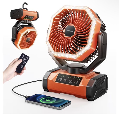 Doublepow 20000mah camping fan - 20000mah,