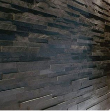 Black Slate Splitface wall 3D cladding SAMPLE (approx 10x10cm off-cut)