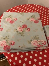Cath Kidston Vintage Antique Rose Double Duvet Cover and Two Pillowcases VGC