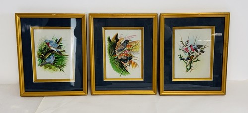 Set hand painted bird - 3,