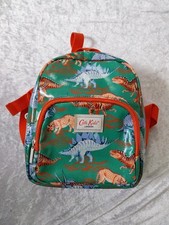 Cath Kidston Kids London Mini Backpack Dinosaur Green Coated Canvas