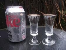 2 Vtg Clear Sherry Liqueur