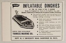 1963 Print Ad Avon Inflatable Dinghies Rubber Boats Yankee Marine Cambridge,MA