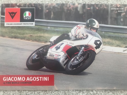 Giacomo agostini postcard - agostini,