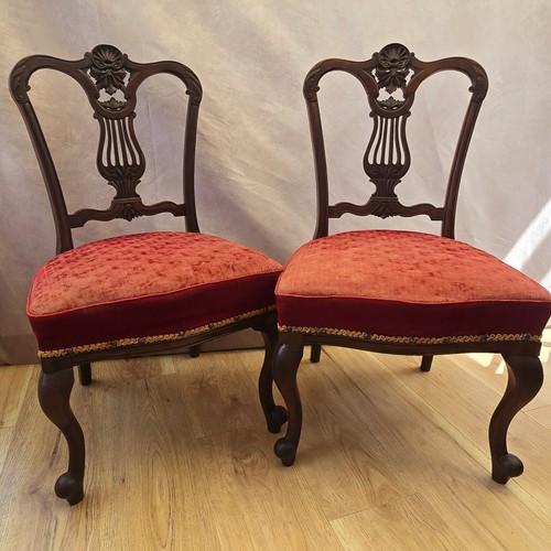 Antique pair mahogany - antique,