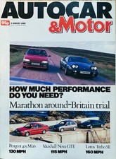 AUTOCAR MAGAZINE 02-AUG-89 -