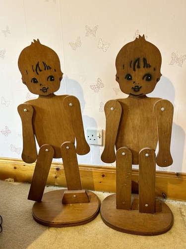 Vintage wooden articulated - x,