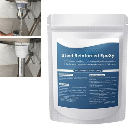 Steel reinforced epoxy putty - steel,