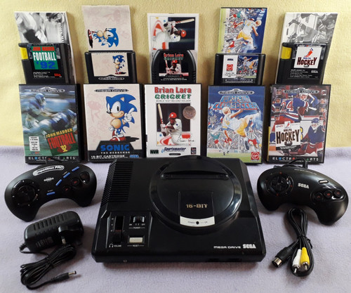 Sega mega drive console - mega,