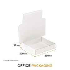 9"x8"x2" Premium White Die Cut