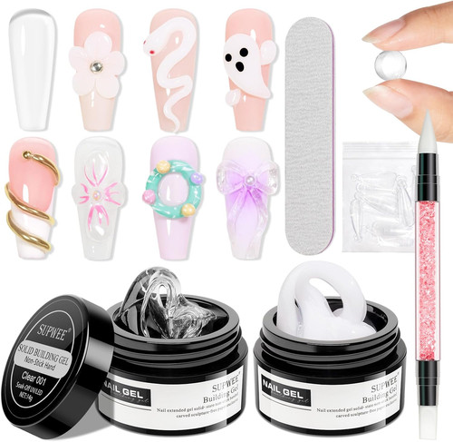 Solid builder gel for nails - builder,