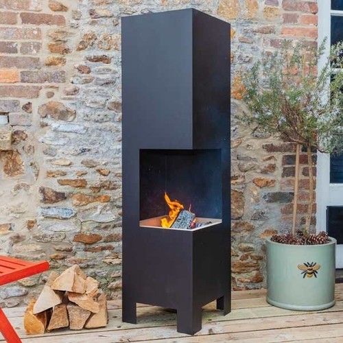 Deck chimenea closed - chimenea,