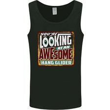 An Awesome Hang Glider Gliding Mens Vest Tank Top