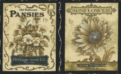 Fabric picture panel - fabric, picture panel pansies