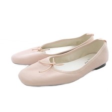 Repetto Leather Ballet Shoes Ribbon Pink /Sr Sh Ladies