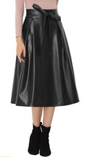 Allegra K Women's Faux Leather