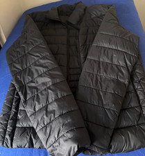 Black short quilted jacket